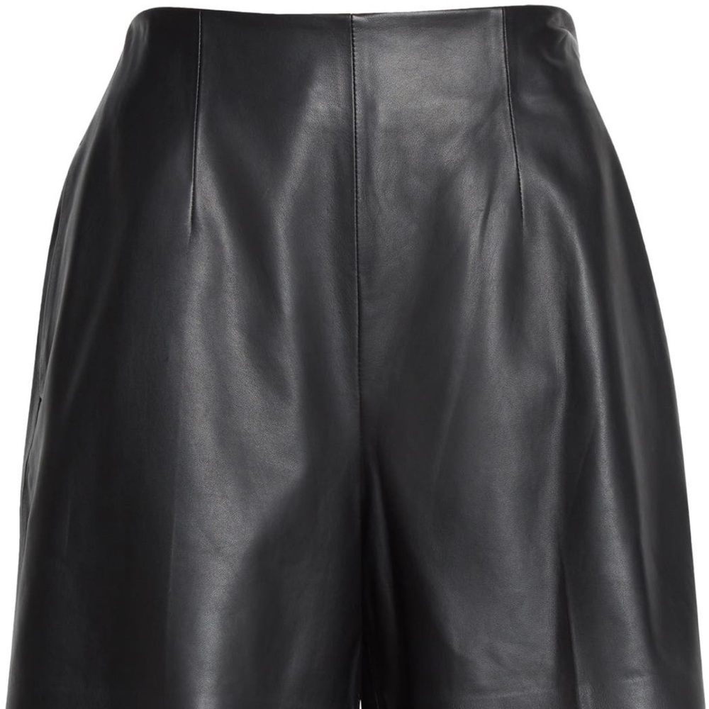 NWT $895 Vince Genuine Leather Shorts. Size4. Fits ( 4- 6), 100% Lamb Leather - Picture 4 of 13